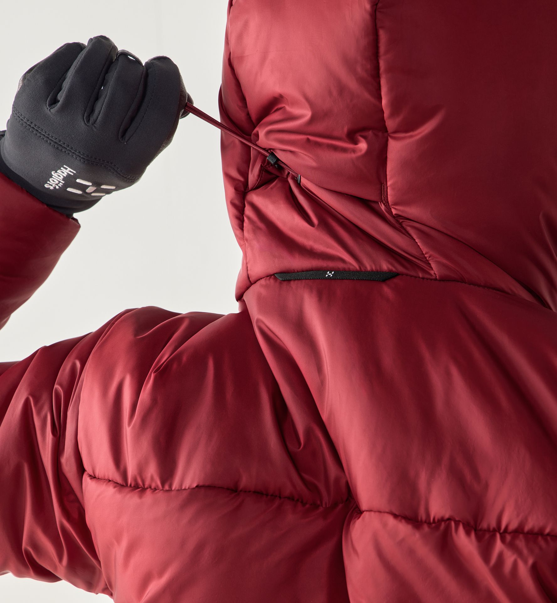 Breeze Mimic Hood Women Carmine Red