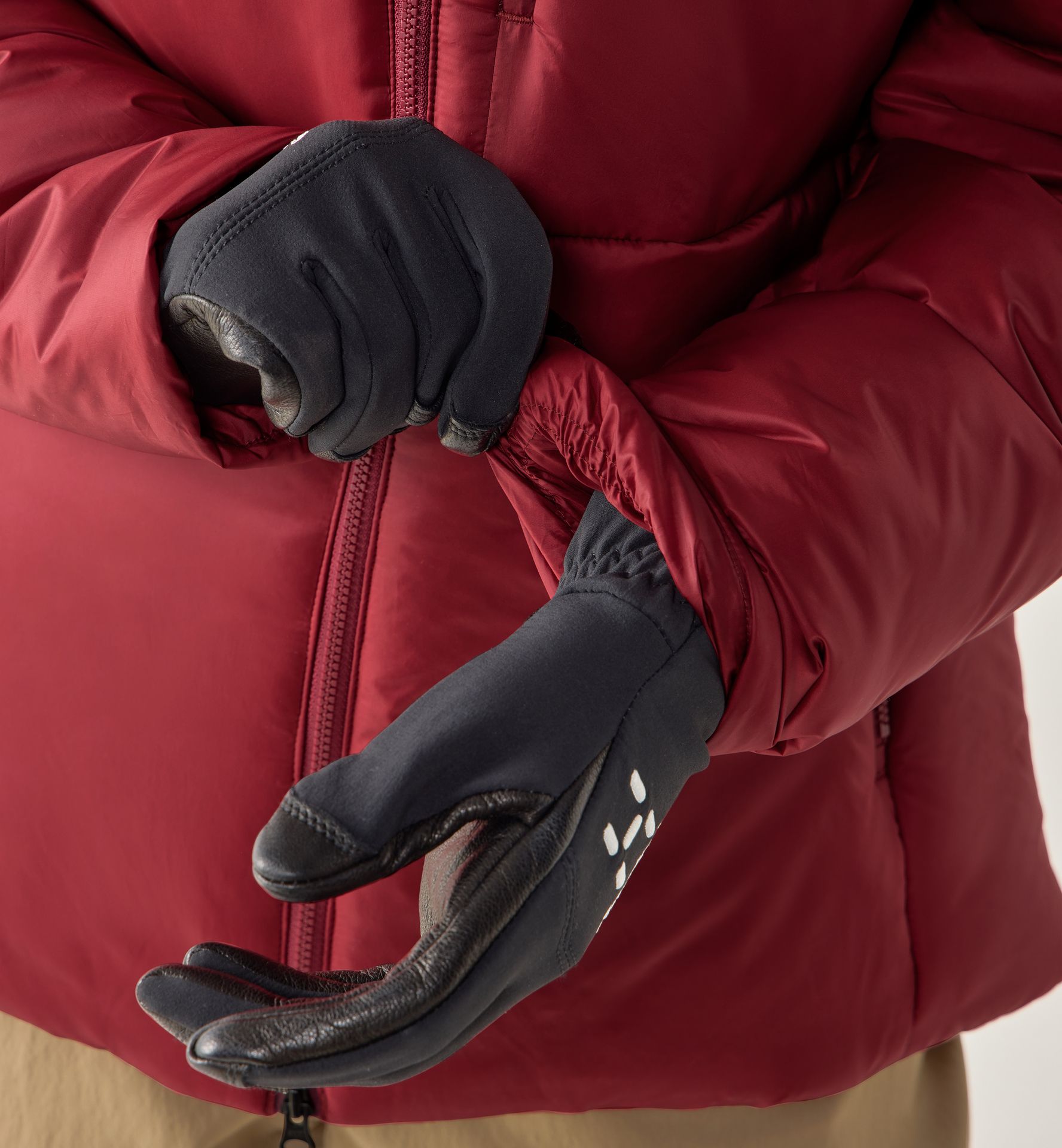 Breeze Mimic Hood Women Carmine Red