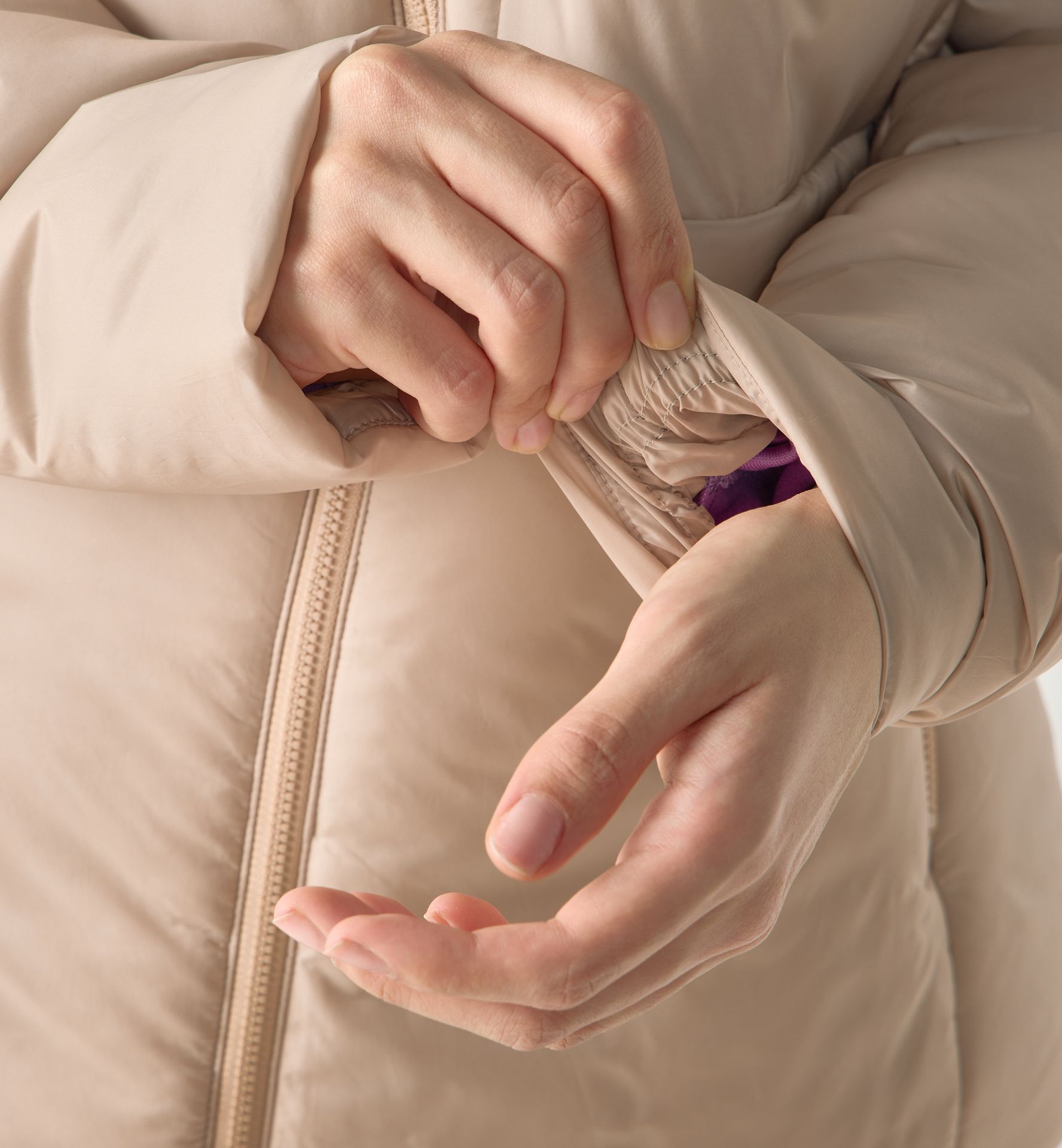 Breeze Mimic Hood Women Chalk Beige