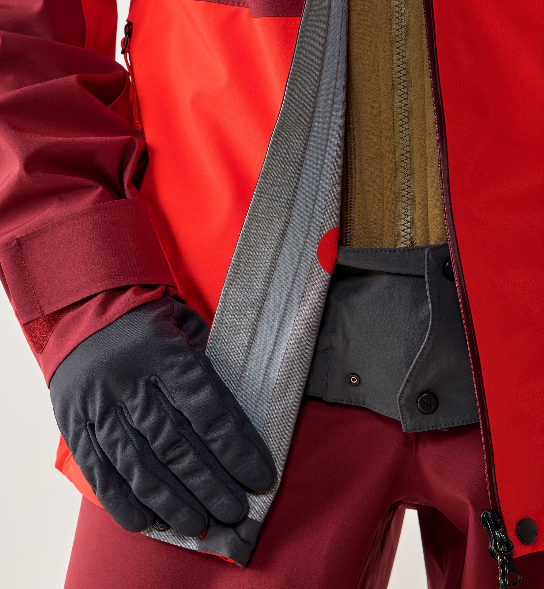 Alper Proof Jacket Men Carmine Red/Tech Red