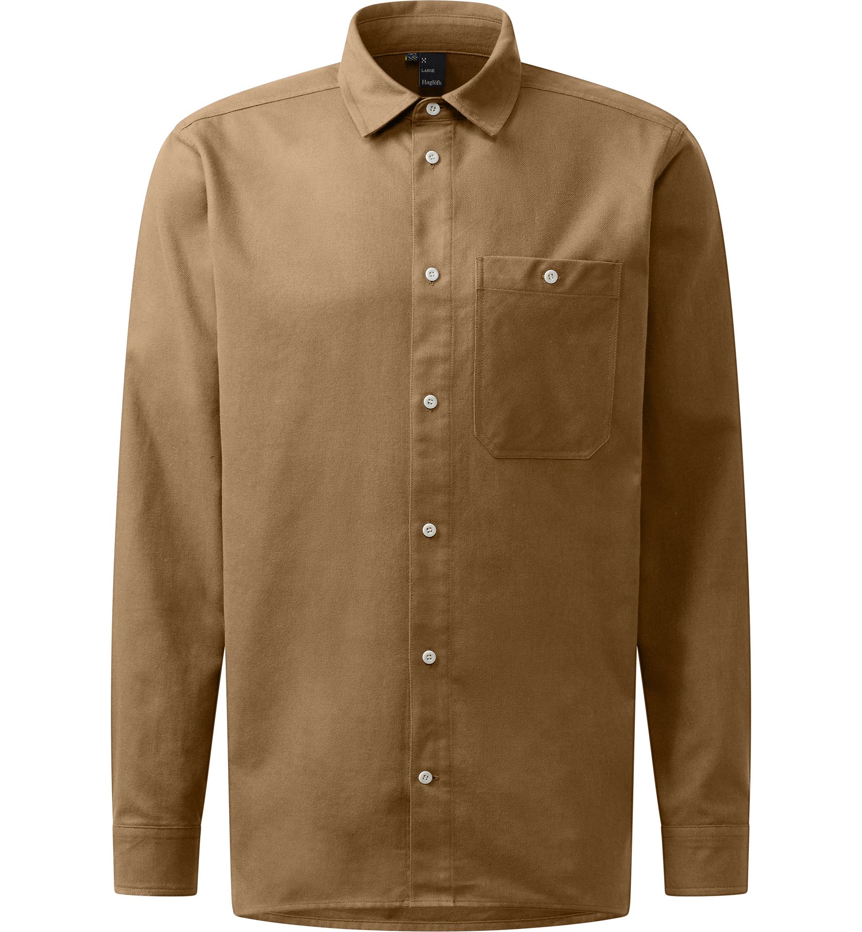 Virke Flannel Shirt Men Teak Brown