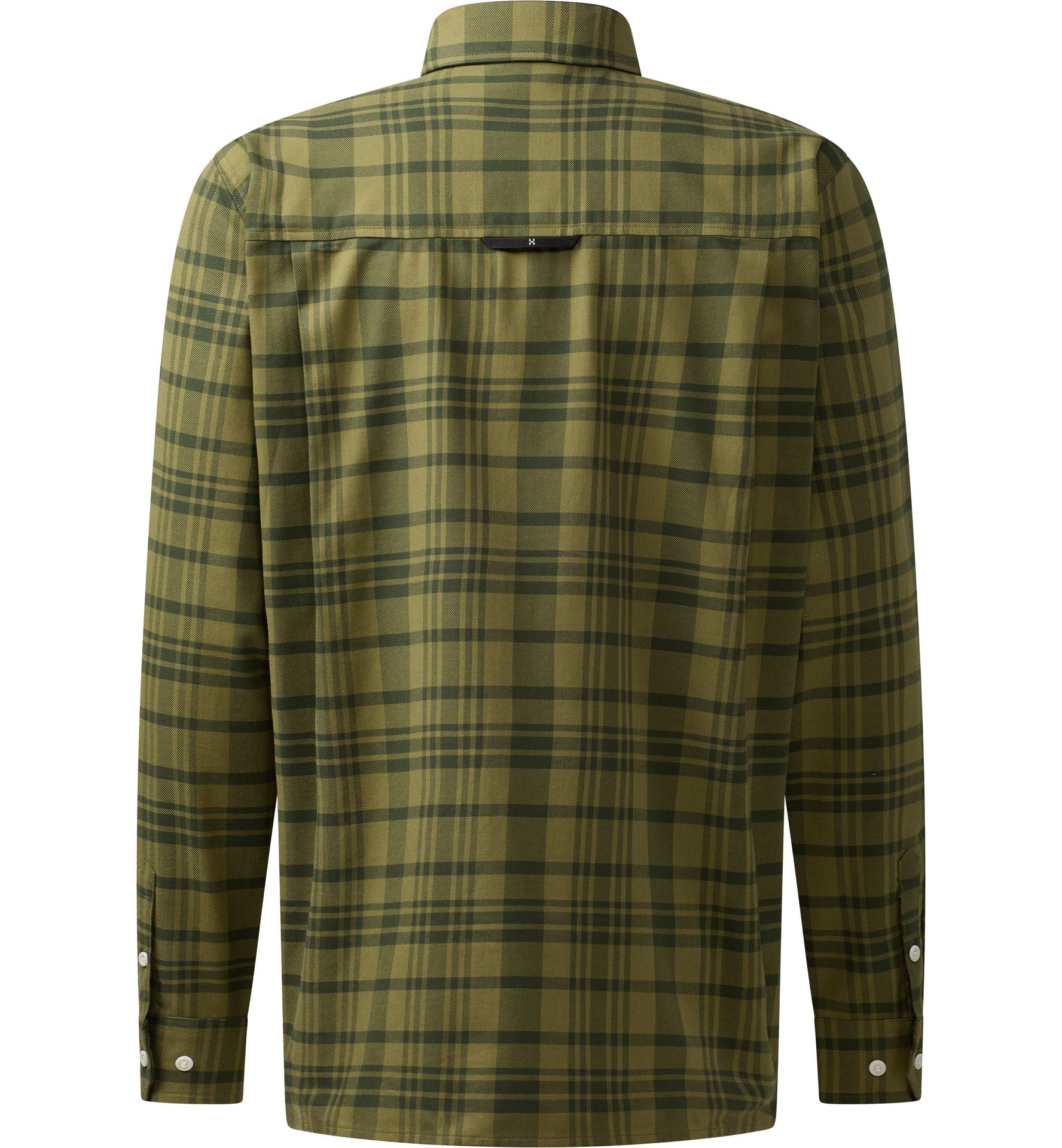 Virke Flannel Shirt Men Seaweed Green/Olive Green