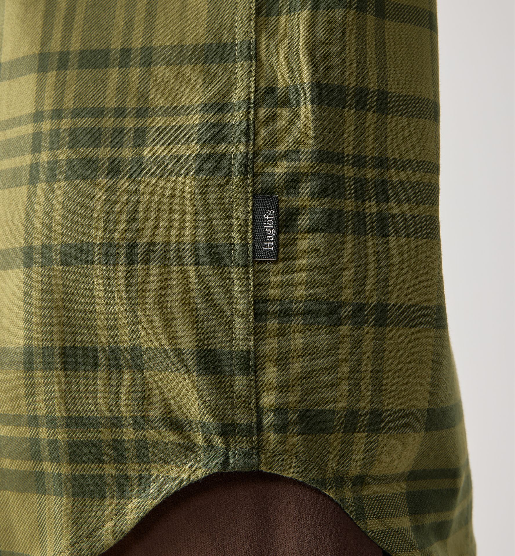 Virke Flannel Shirt Men Seaweed Green/Olive Green