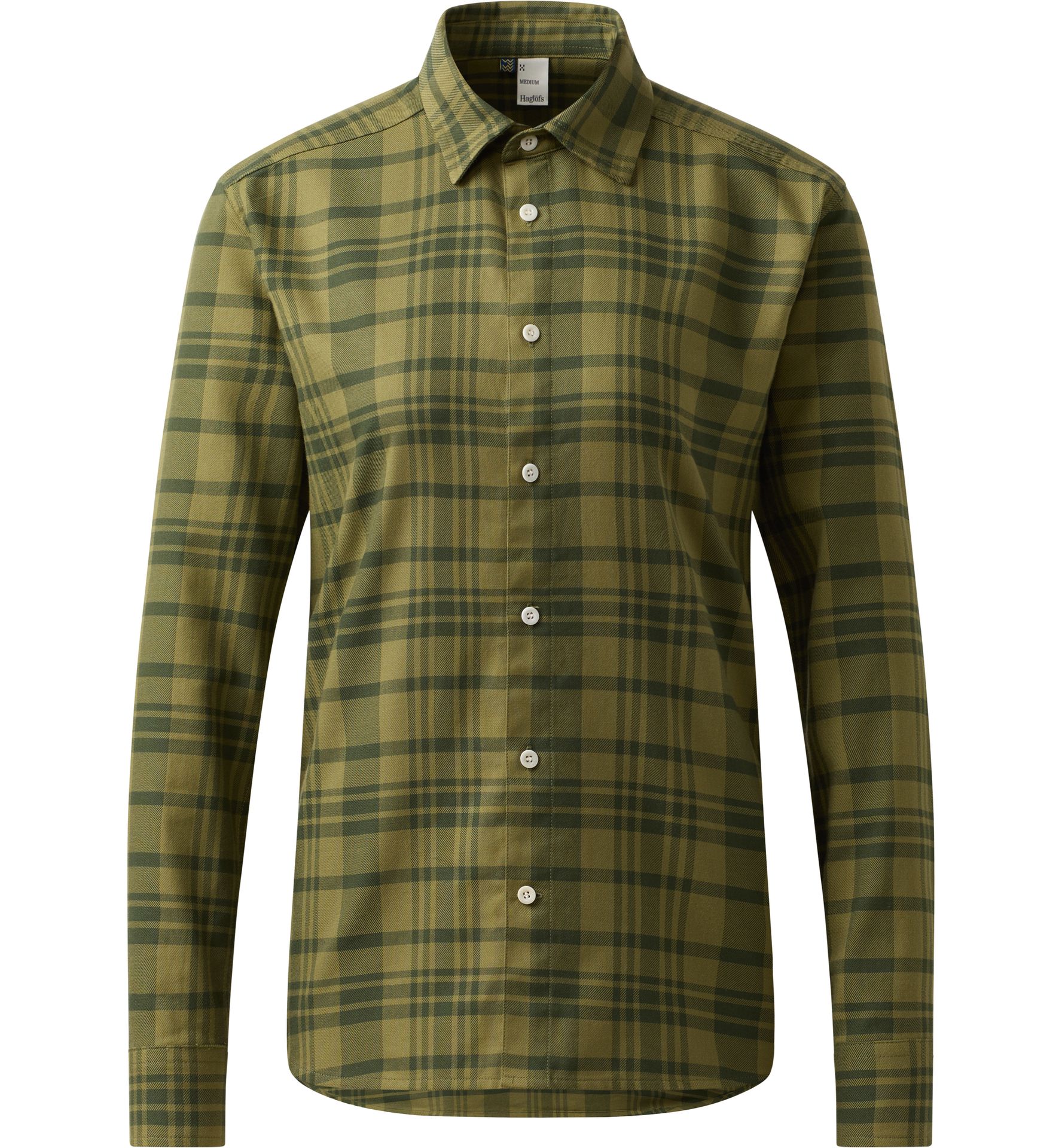 Virke Flannel Shirt Women Seaweed Green/Olive Green
