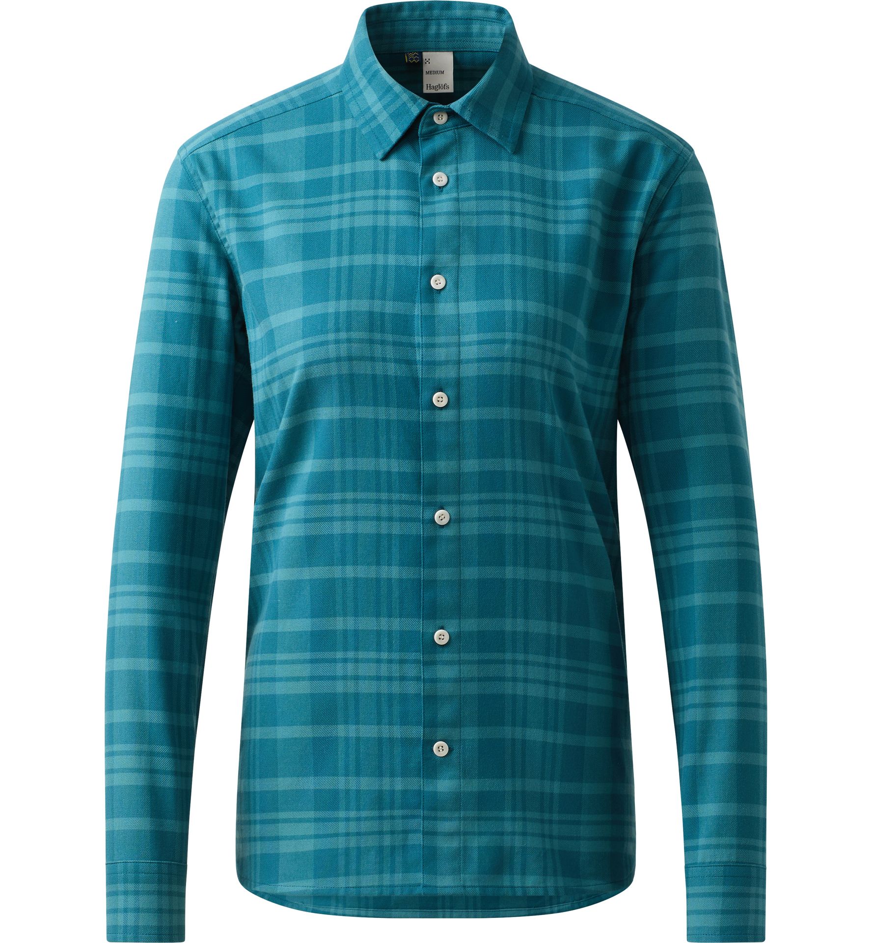 Virke Flannel Shirt Women Mountain Teal/Deep Teal
