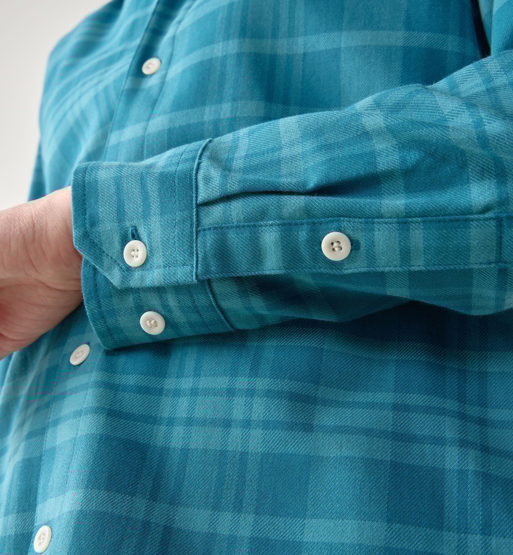 Virke Flannel Shirt Women Mountain Teal/Deep Teal