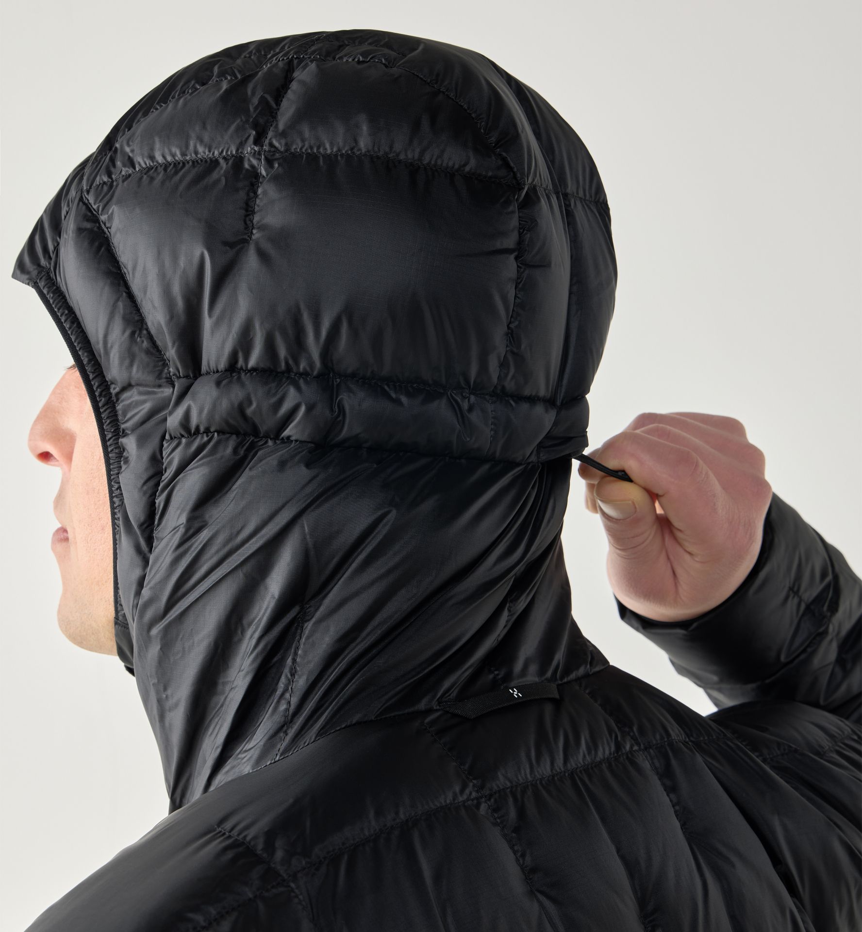 Hede Down Hood Men True Black