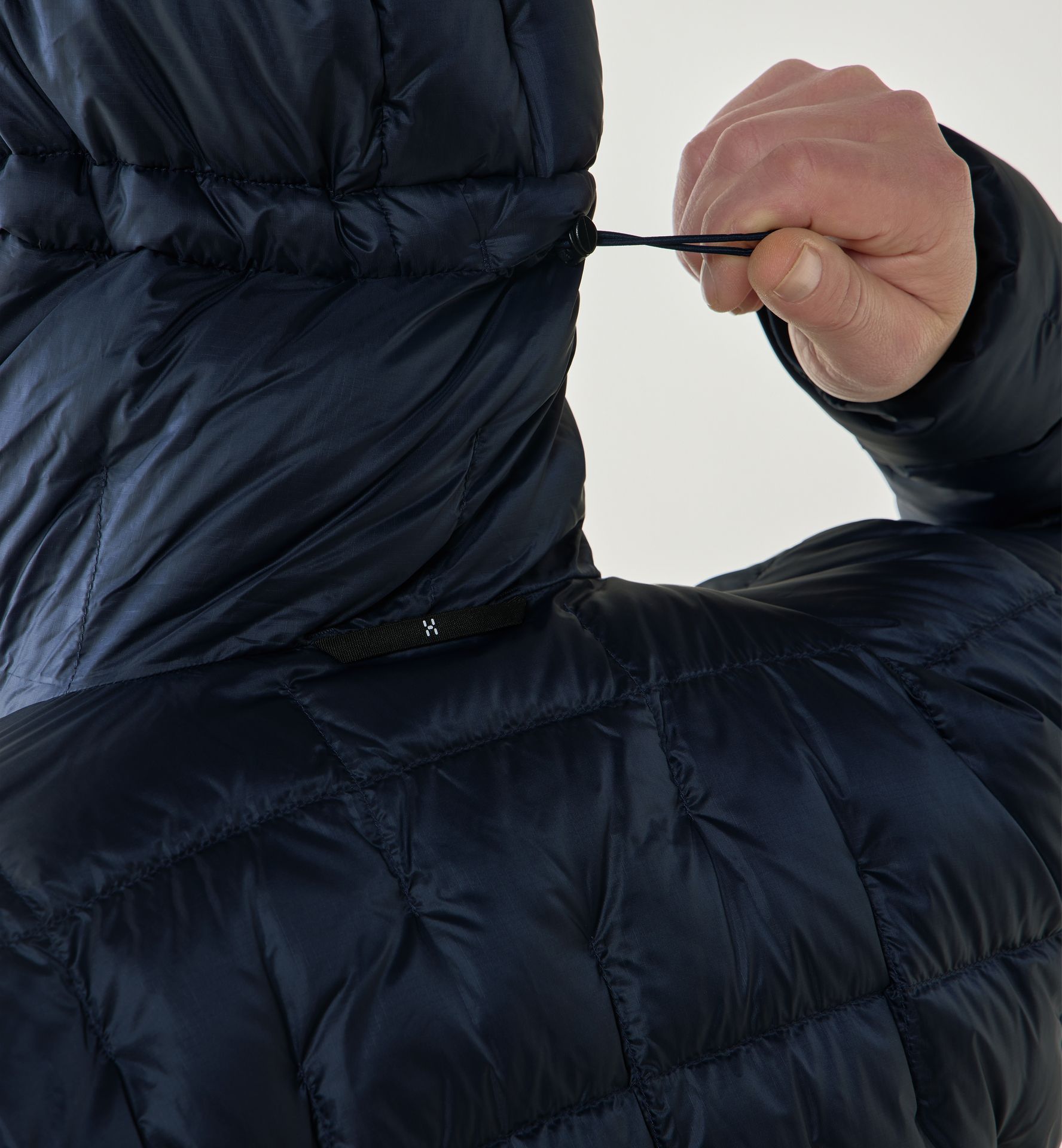 Hede Down Hood Men Tarn Blue