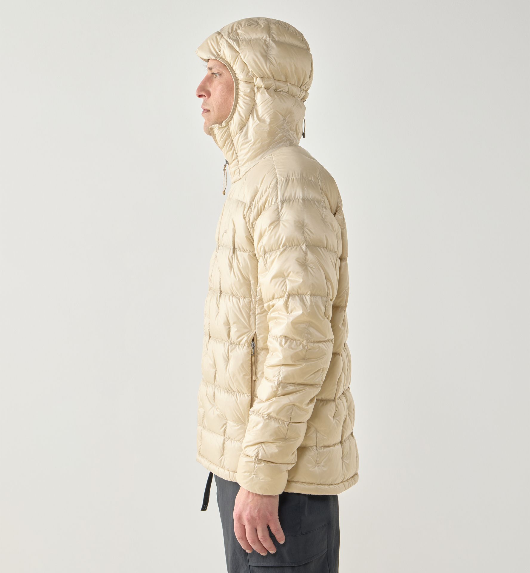 Hede Down Hood Men Chalk Beige