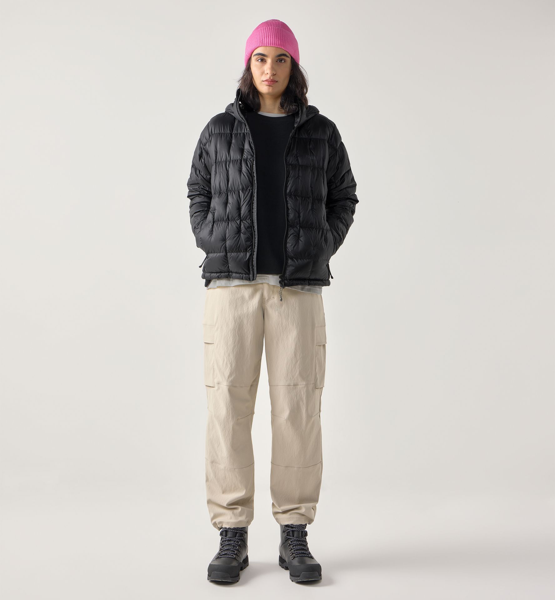 Hede Down Hood Women True Black