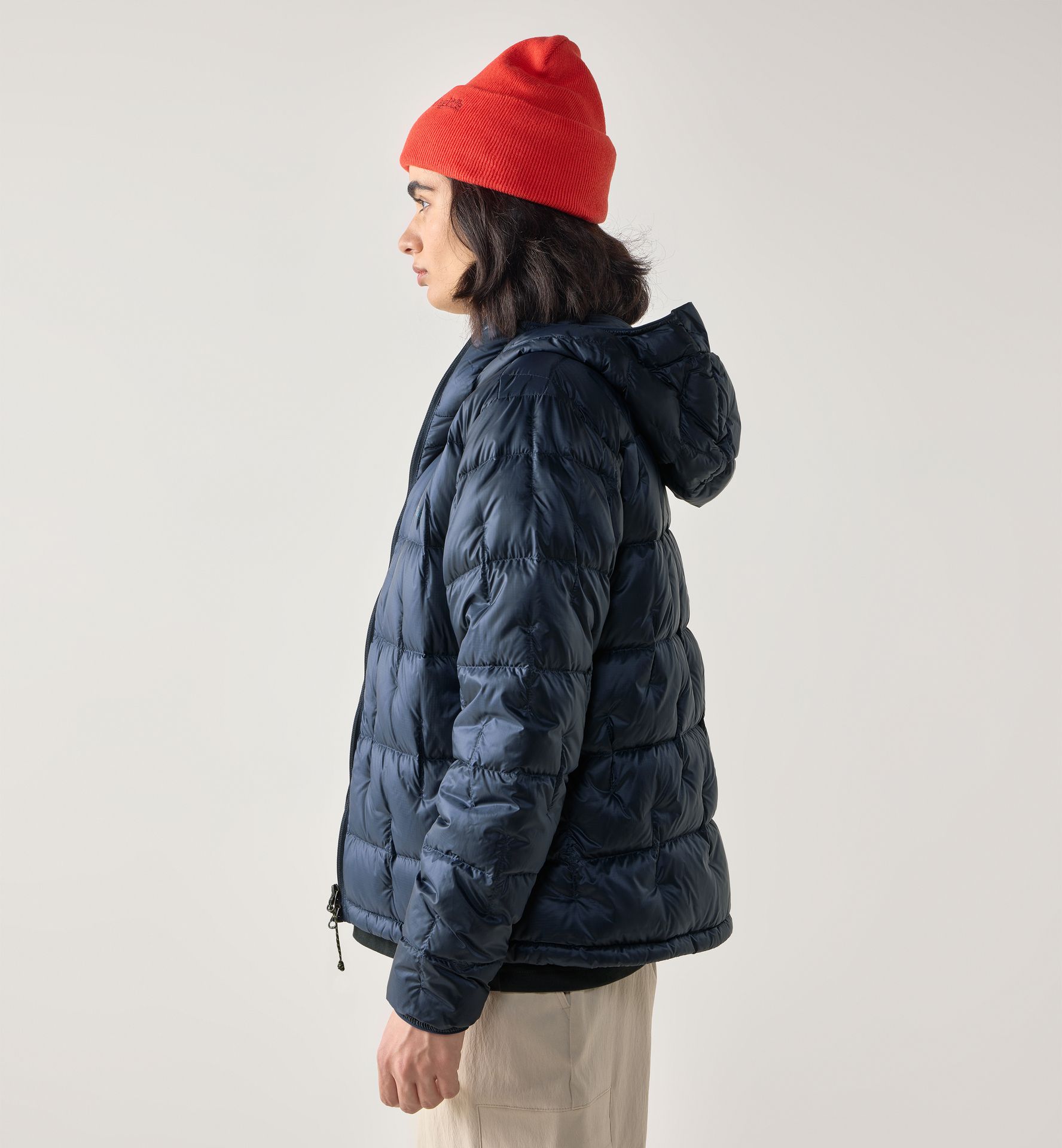 Hede Down Hood Women Tarn Blue