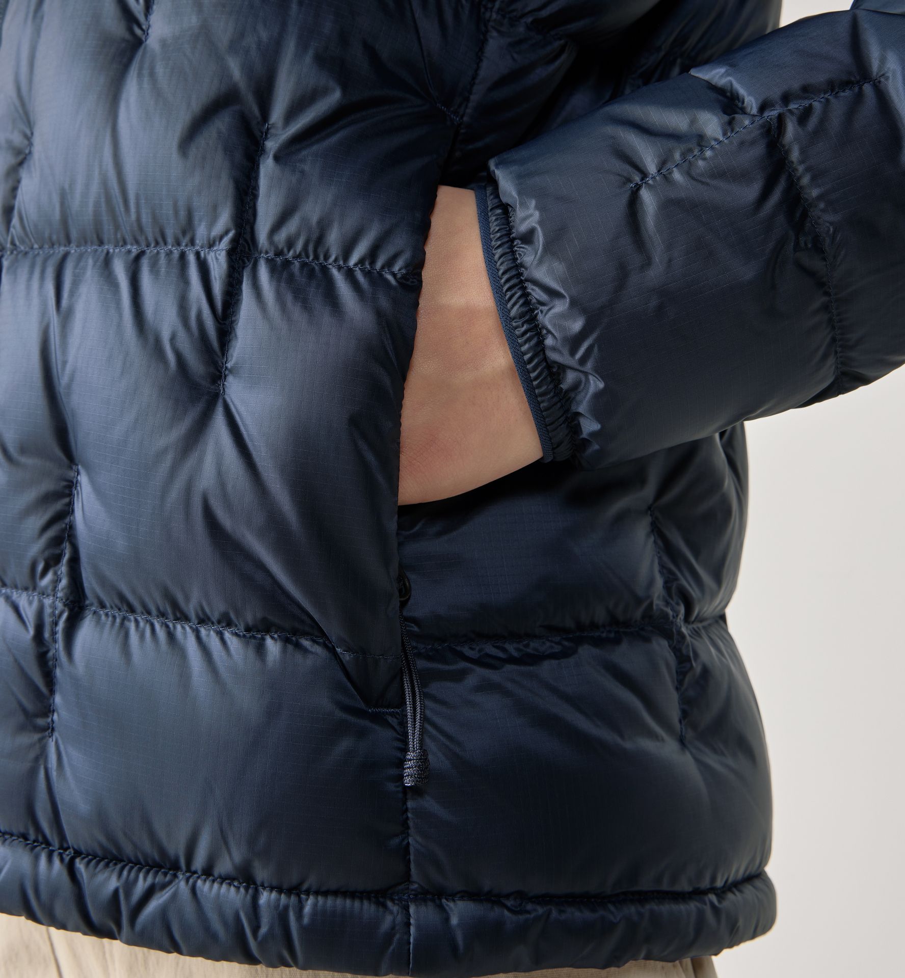 Hede Down Hood Women Tarn Blue