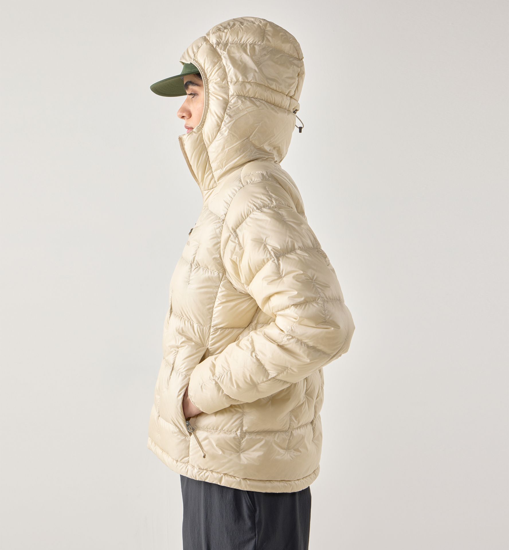 Hede Down Hood Women Chalk Beige