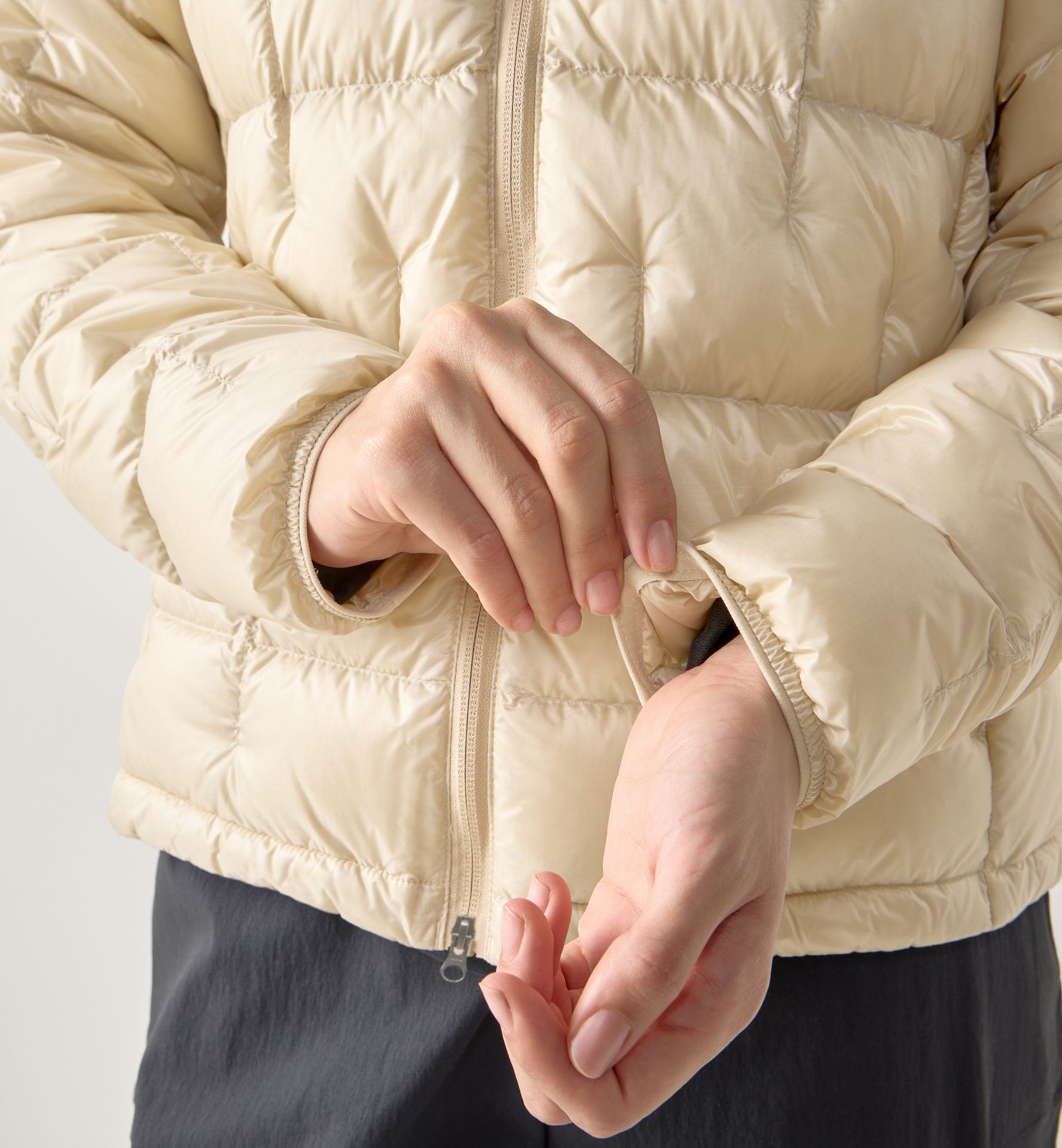 Hede Down Hood Women Chalk Beige