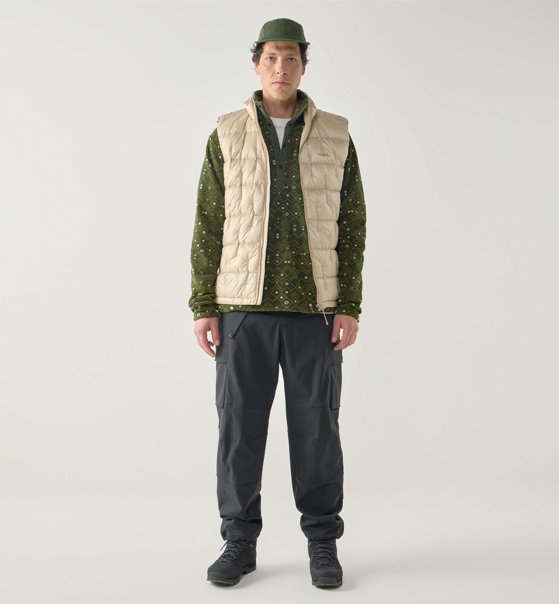 Hede Down Vest Men Chalk Beige