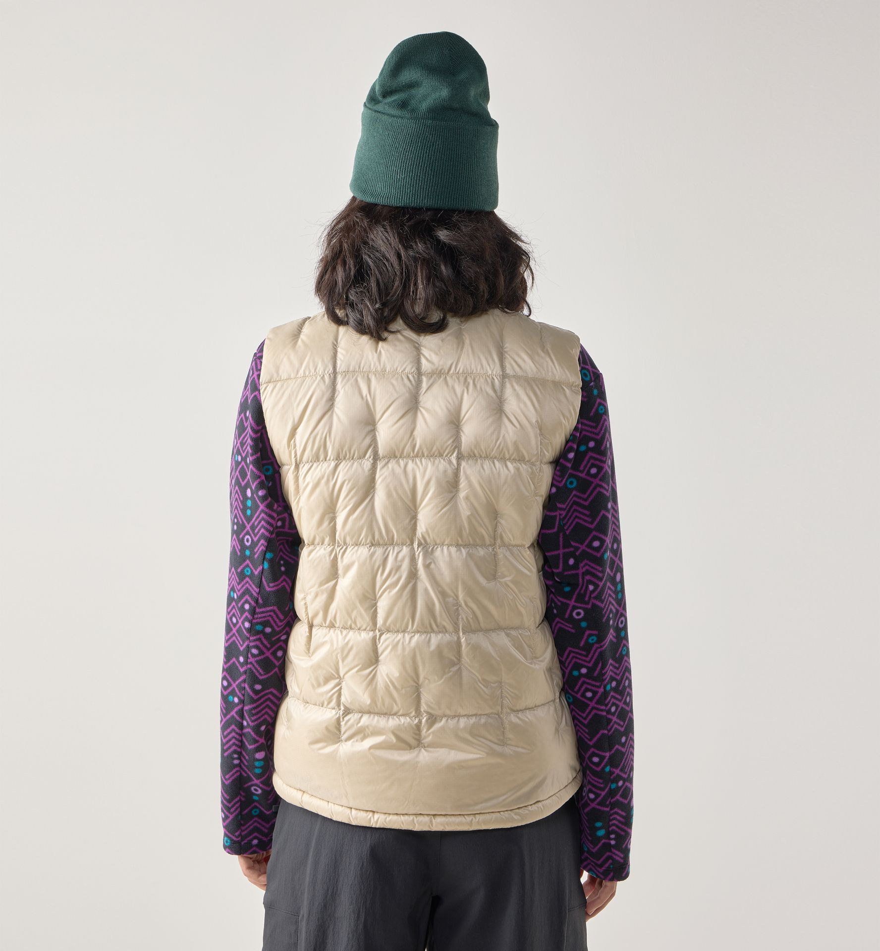 Hede Down Vest Women Chalk Beige
