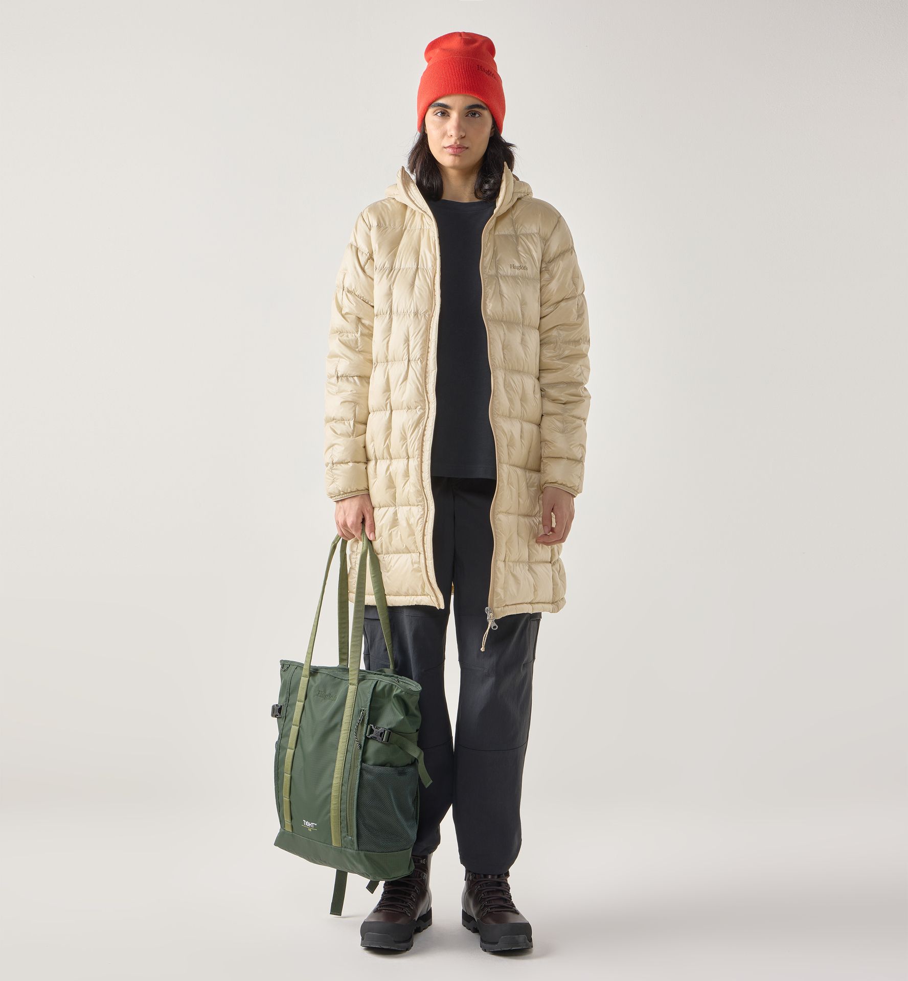 Hede Down Coat Women Chalk Beige