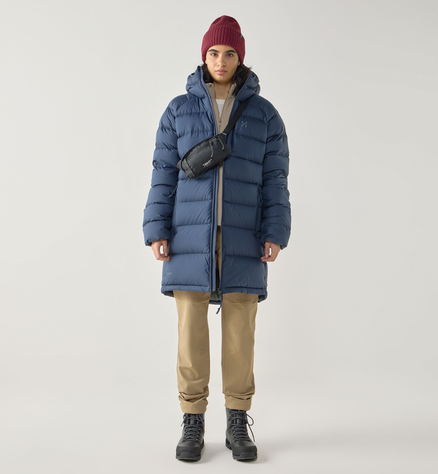 Rosson Down Parka Women Tarn Blue
