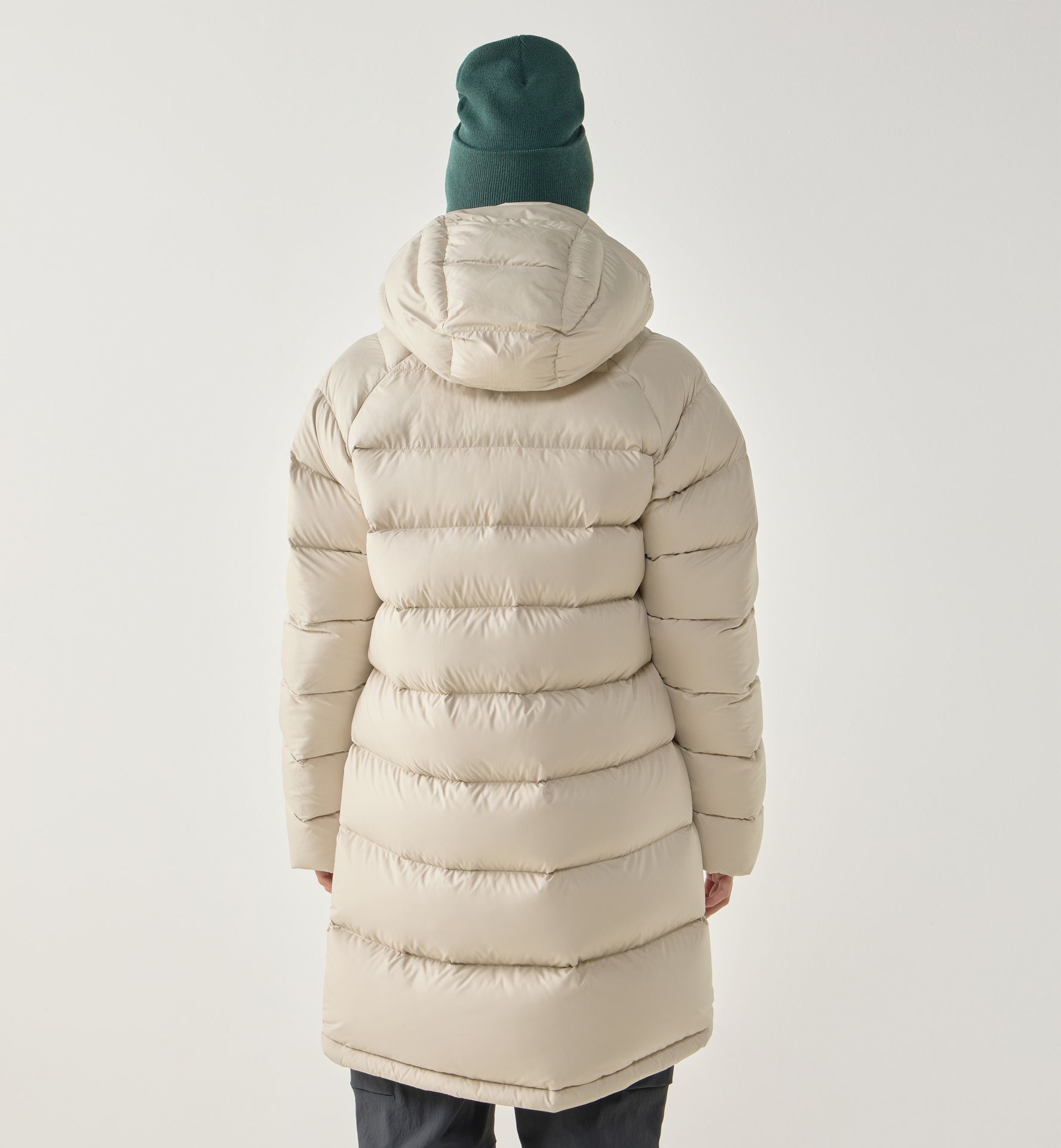 Rosson Down Parka Women Chalk Beige
