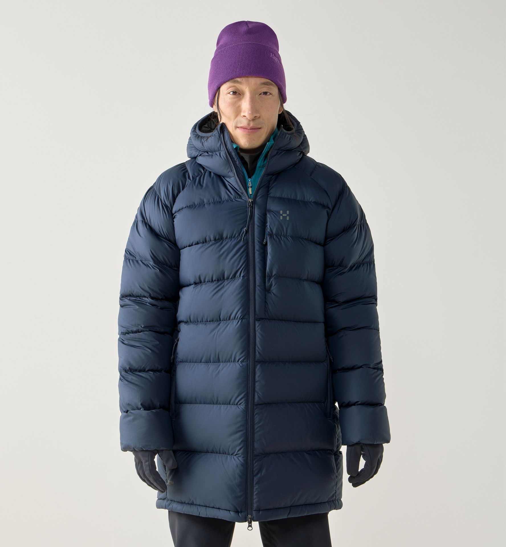 Rosson Down Parka Men Tarn Blue