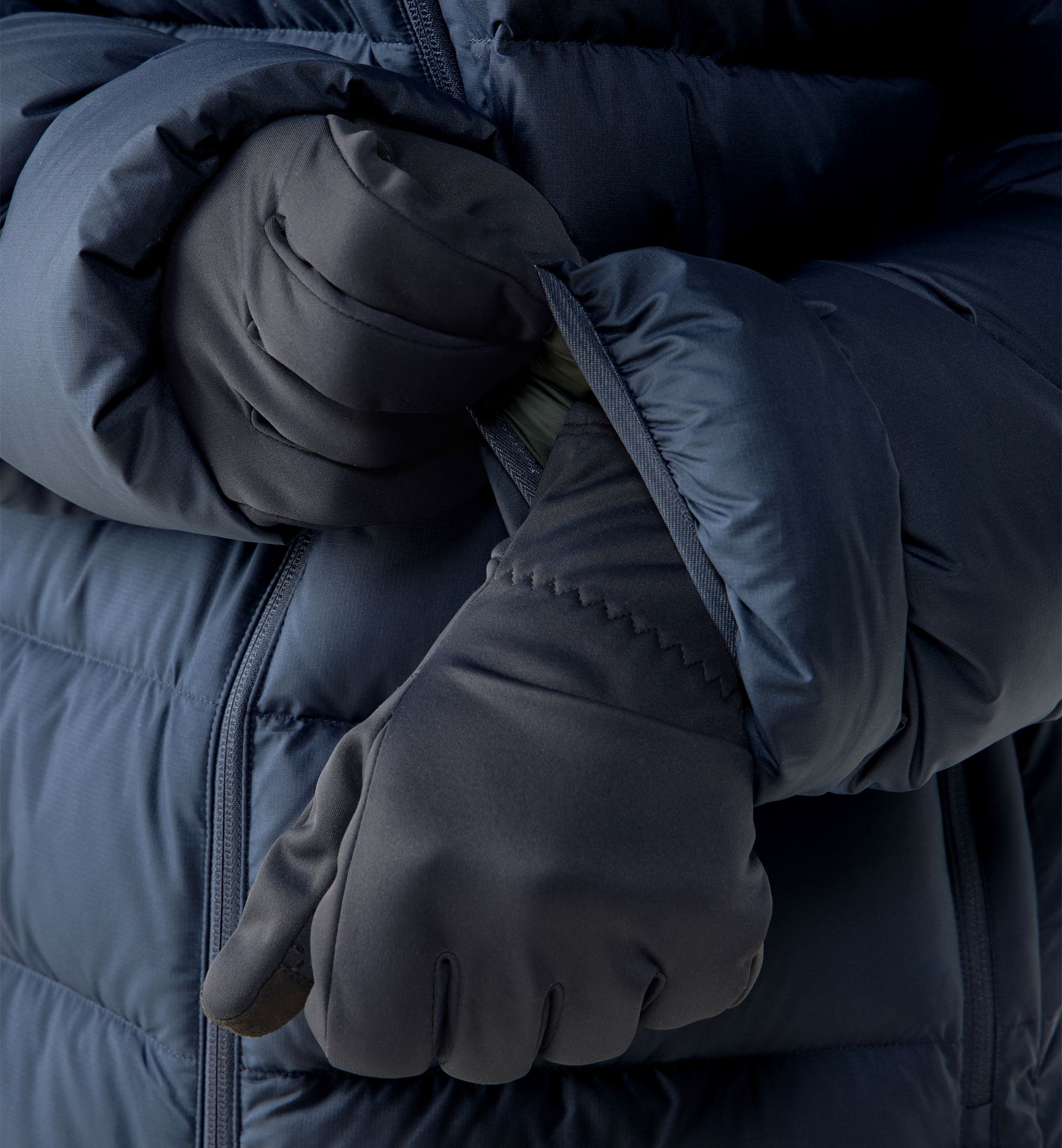 Rosson Down Parka Men Tarn Blue