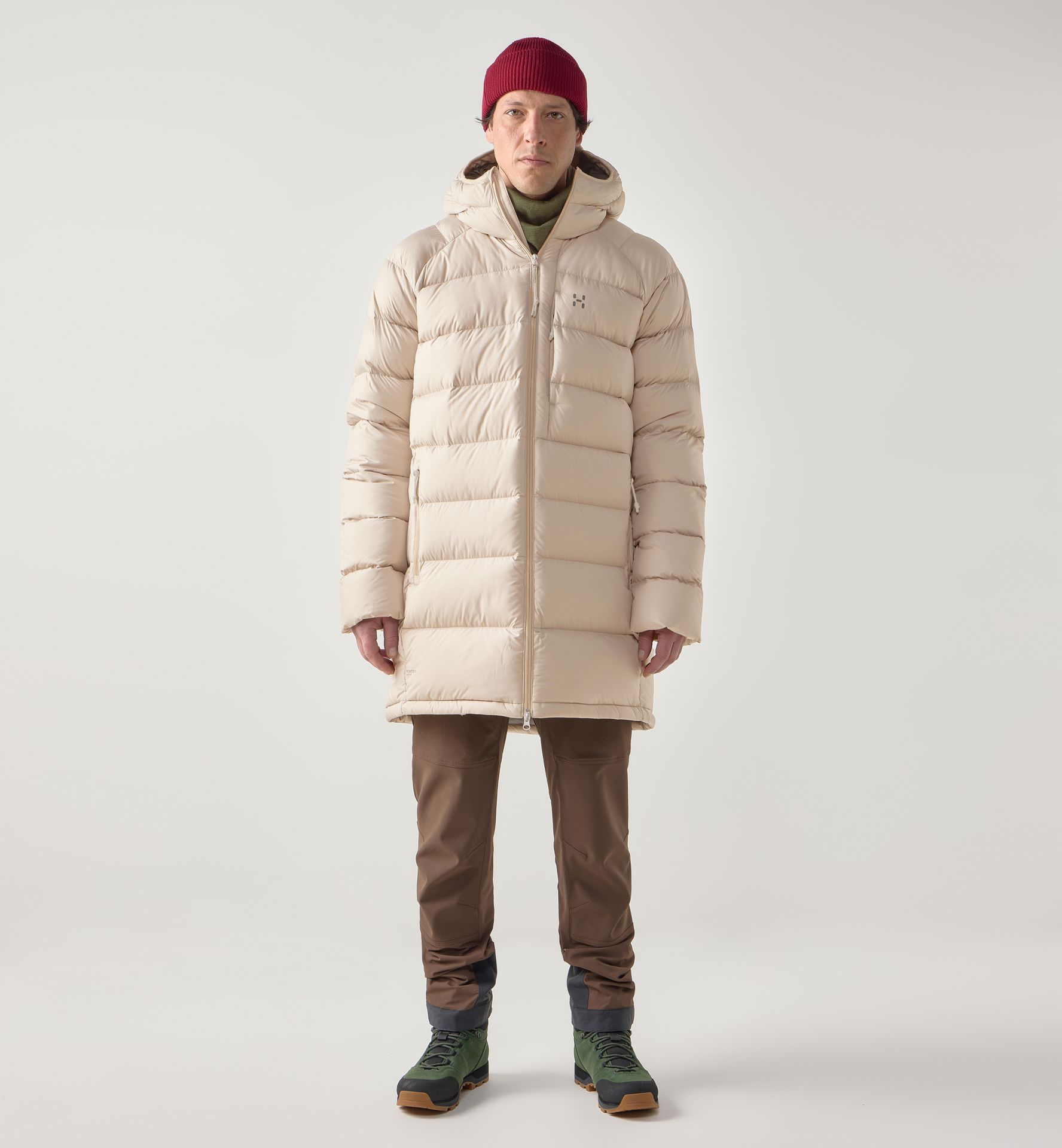 Rosson Down Parka Men Chalk Beige