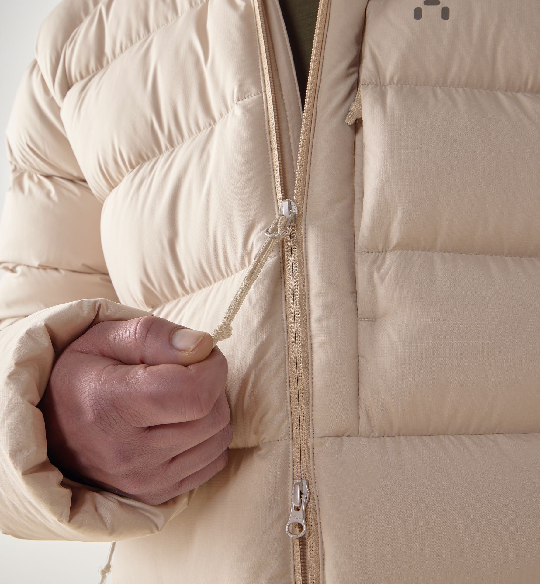 Rosson Down Parka Men Chalk Beige