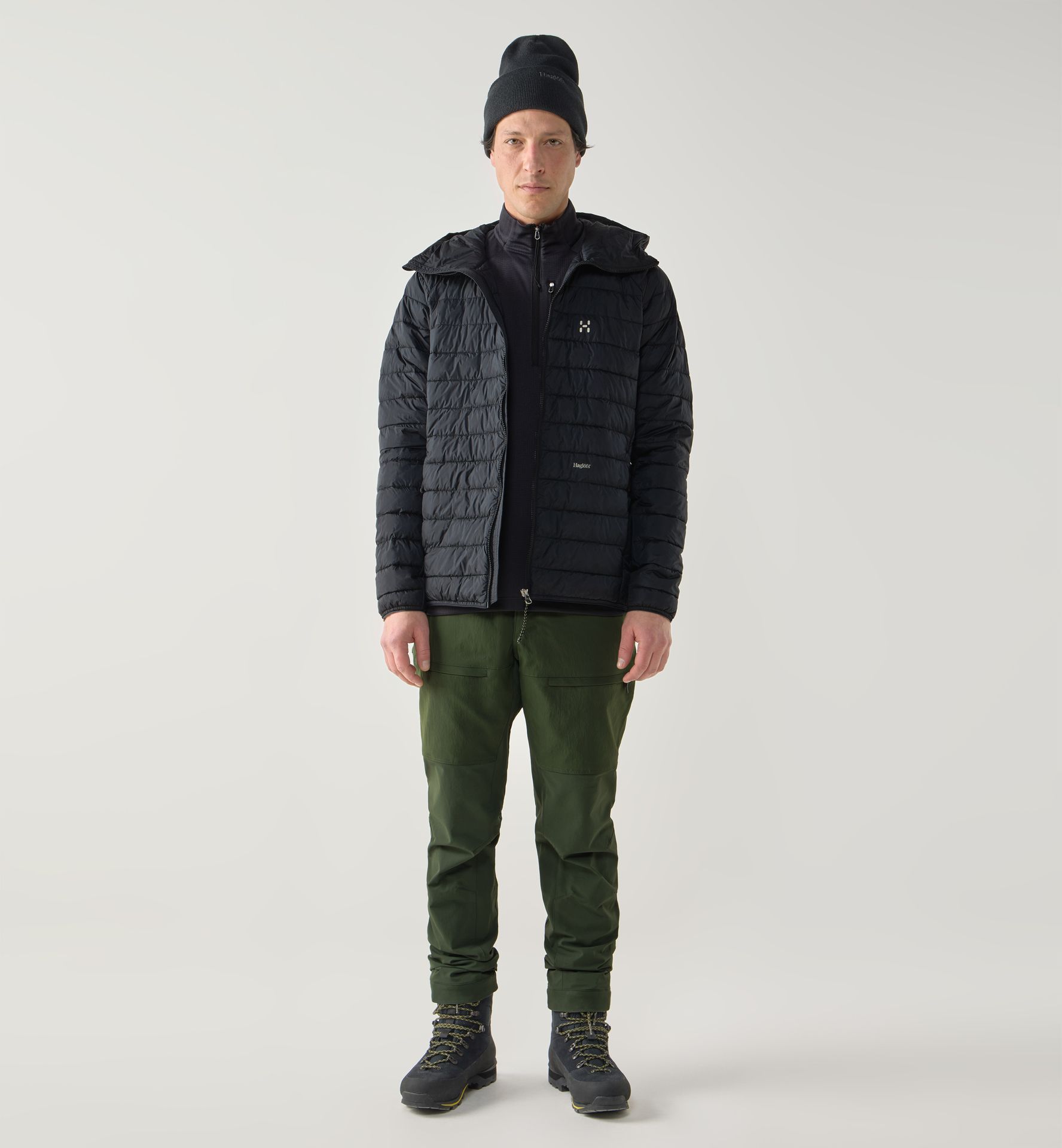 Brand Mimic Hood Men True Black