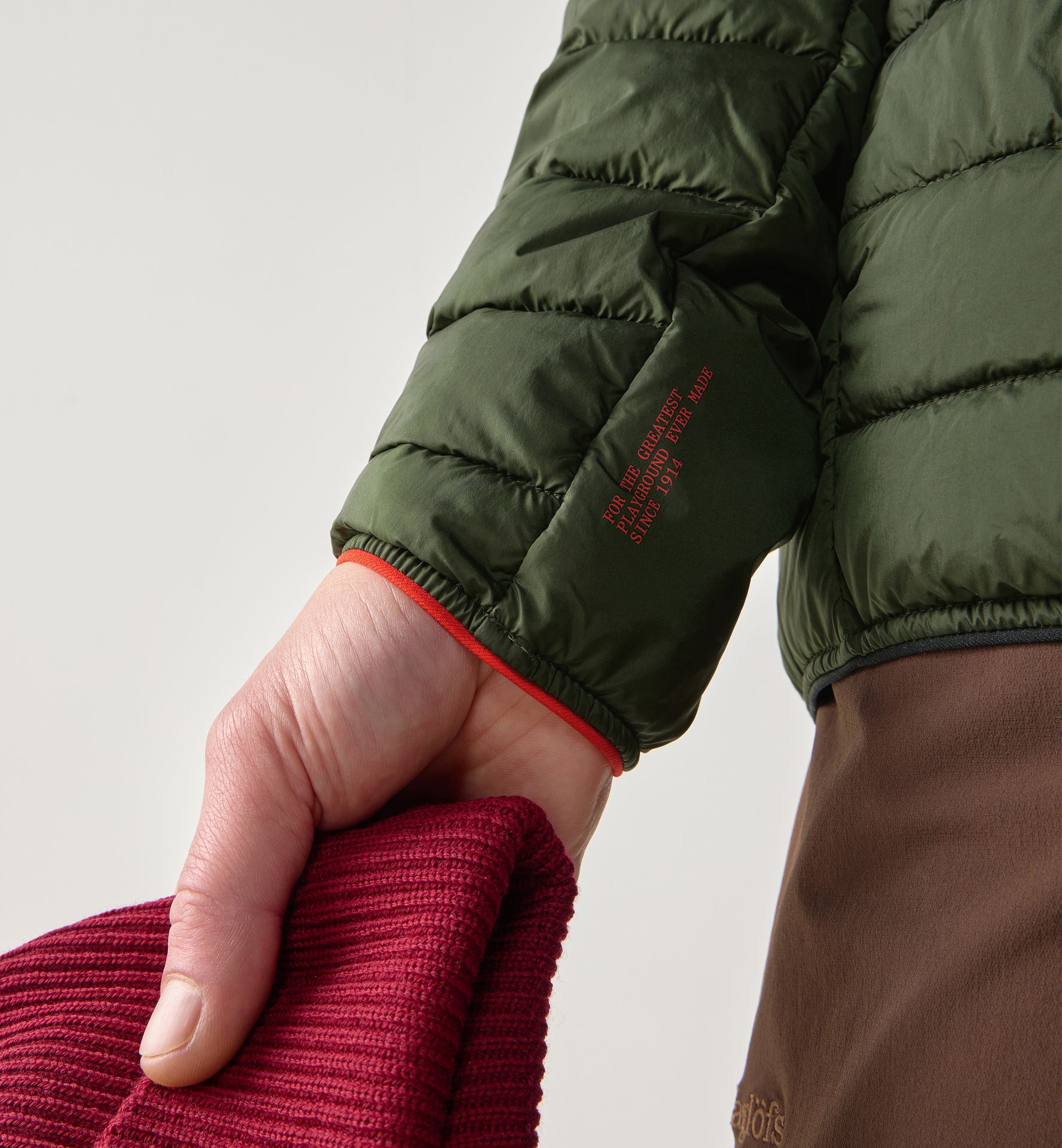 Brand Mimic Hood Men Seaweed Green