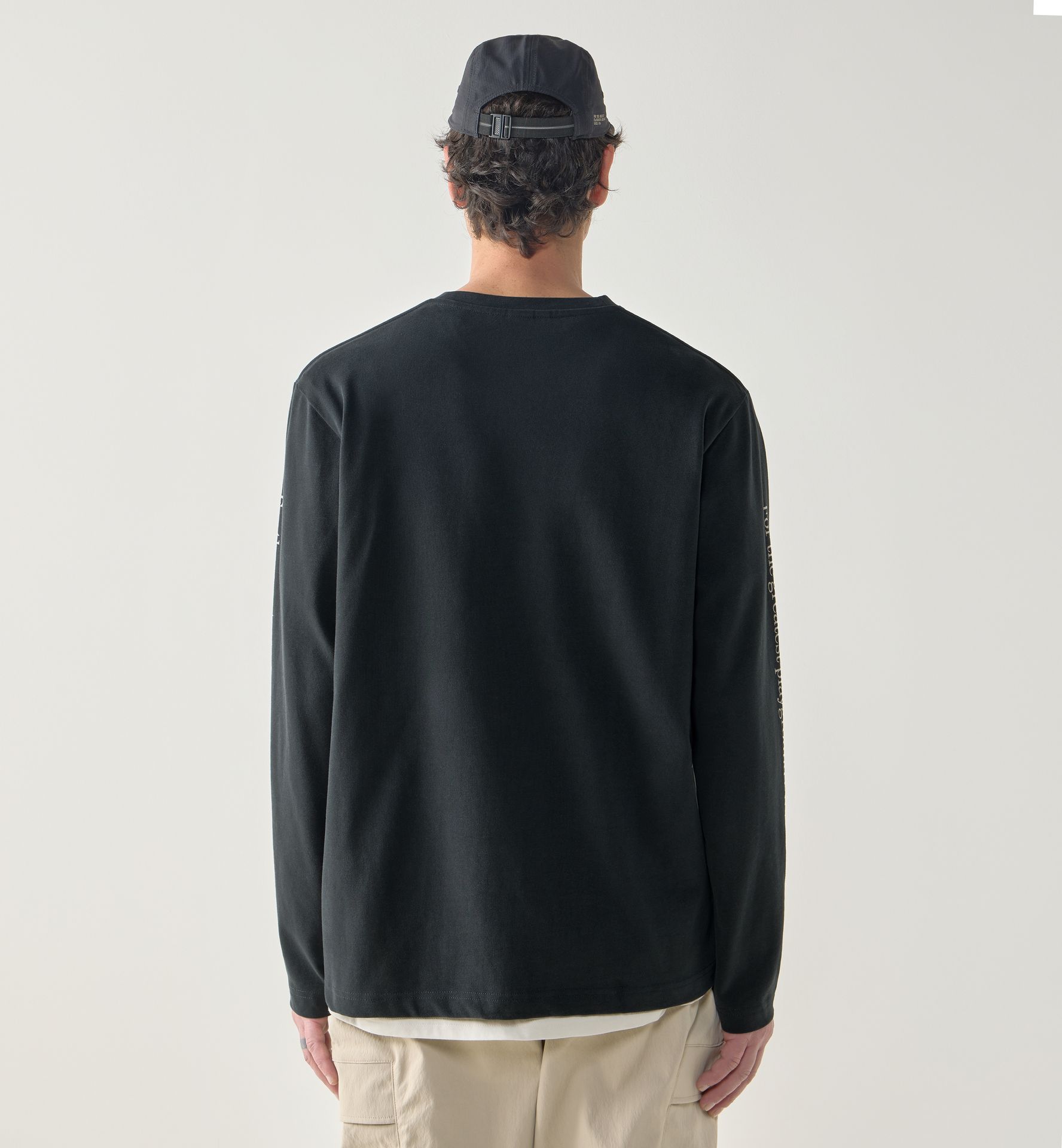 Brand LS Tee Men True Black