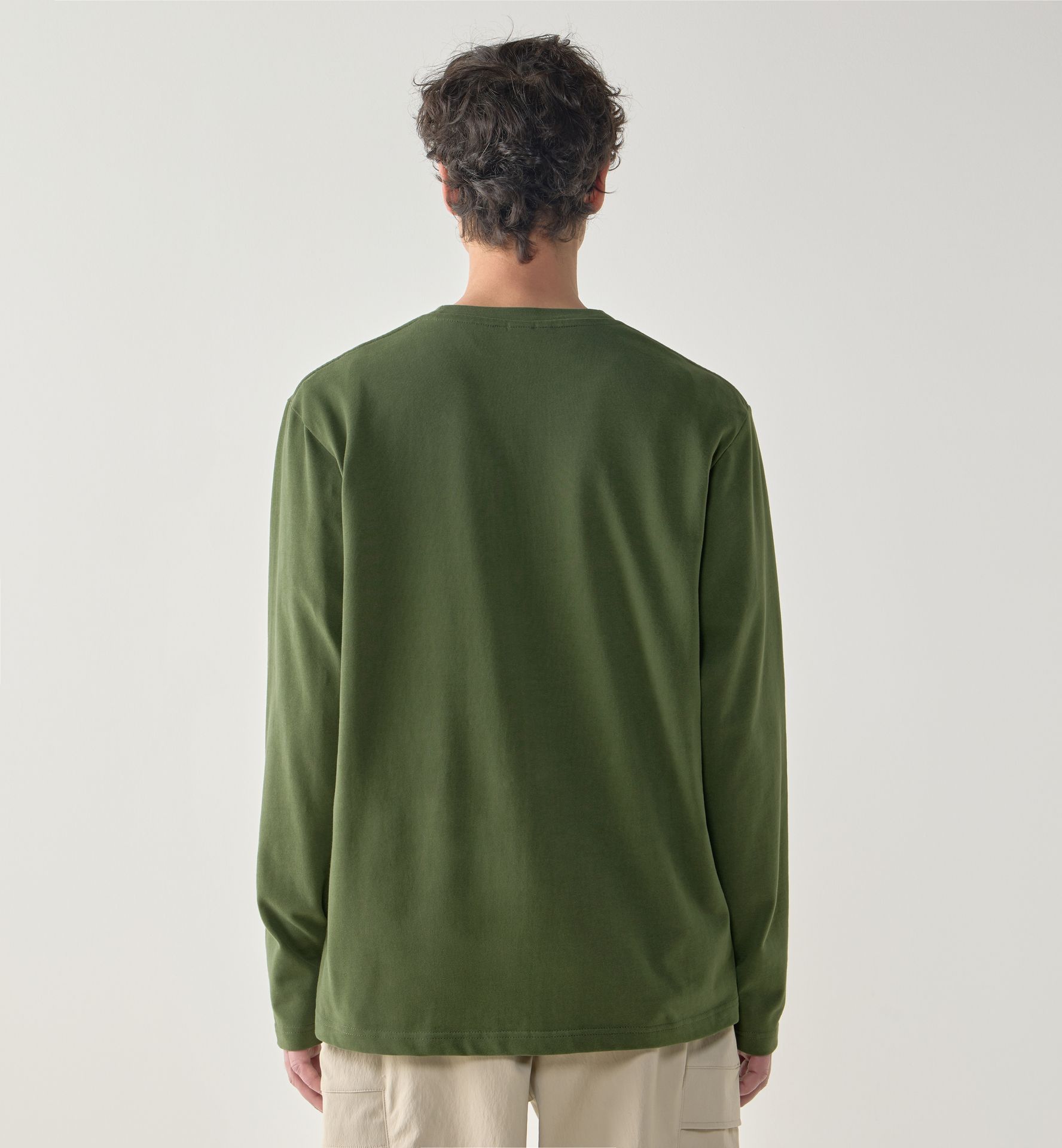 Brand LS Tee Men Seaweed Green