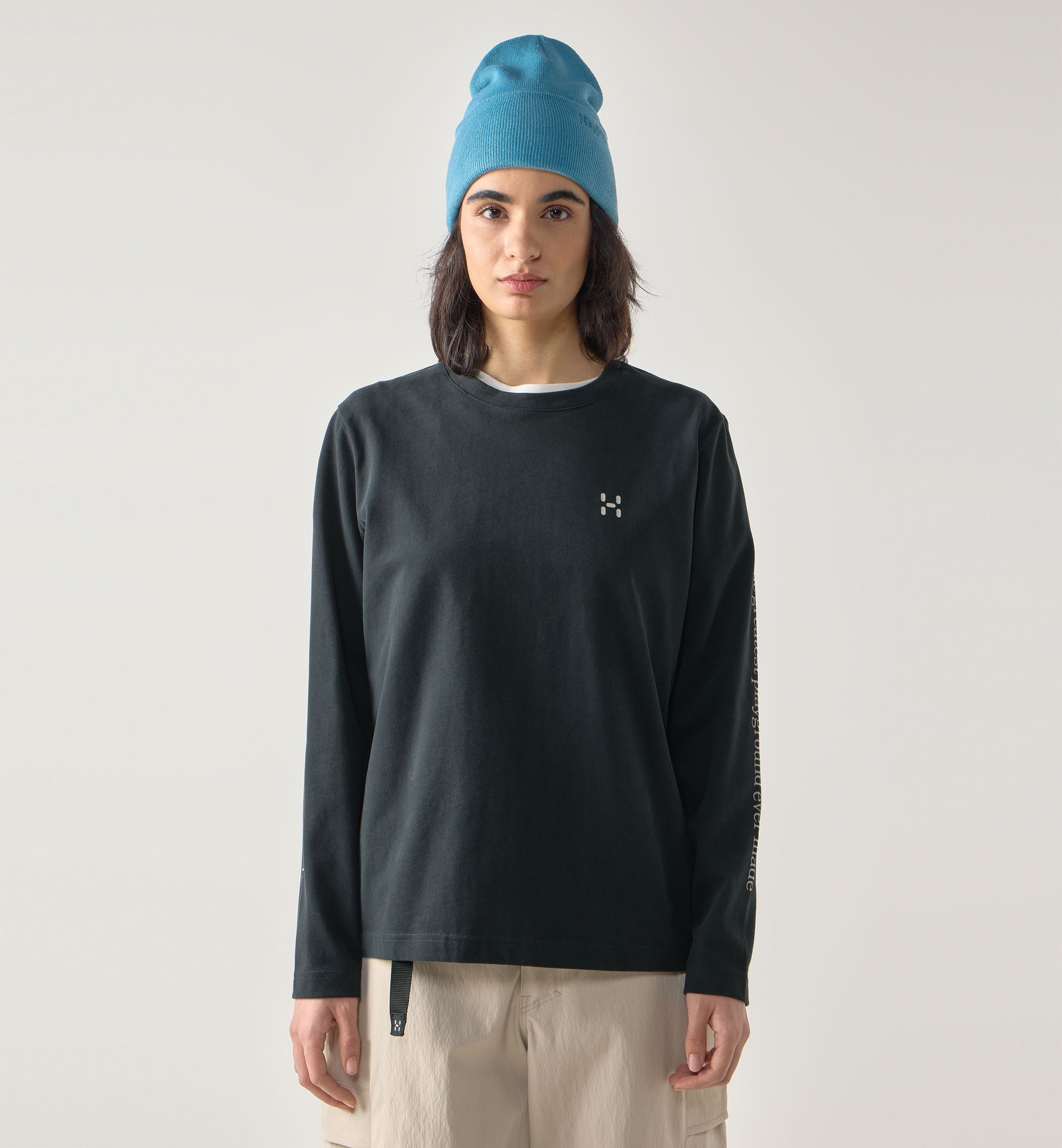 Brand LS Tee Women True Black