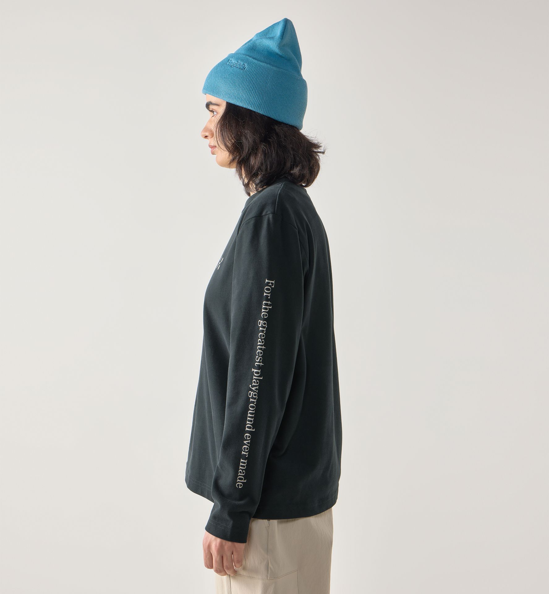 Brand LS Tee Women True Black