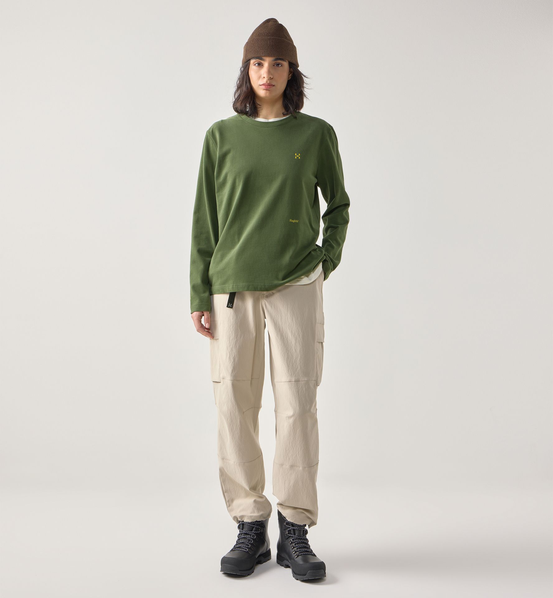 Brand LS Tee Women Seaweed Green