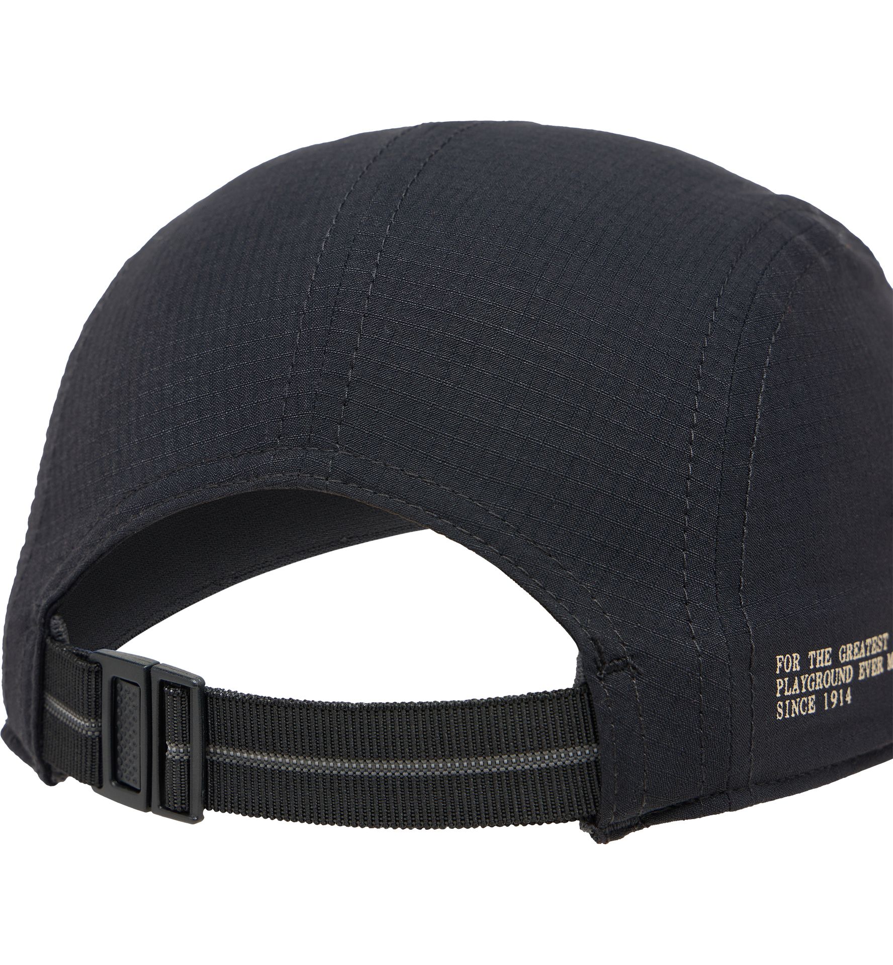 Brand Five Panel Cap True Black