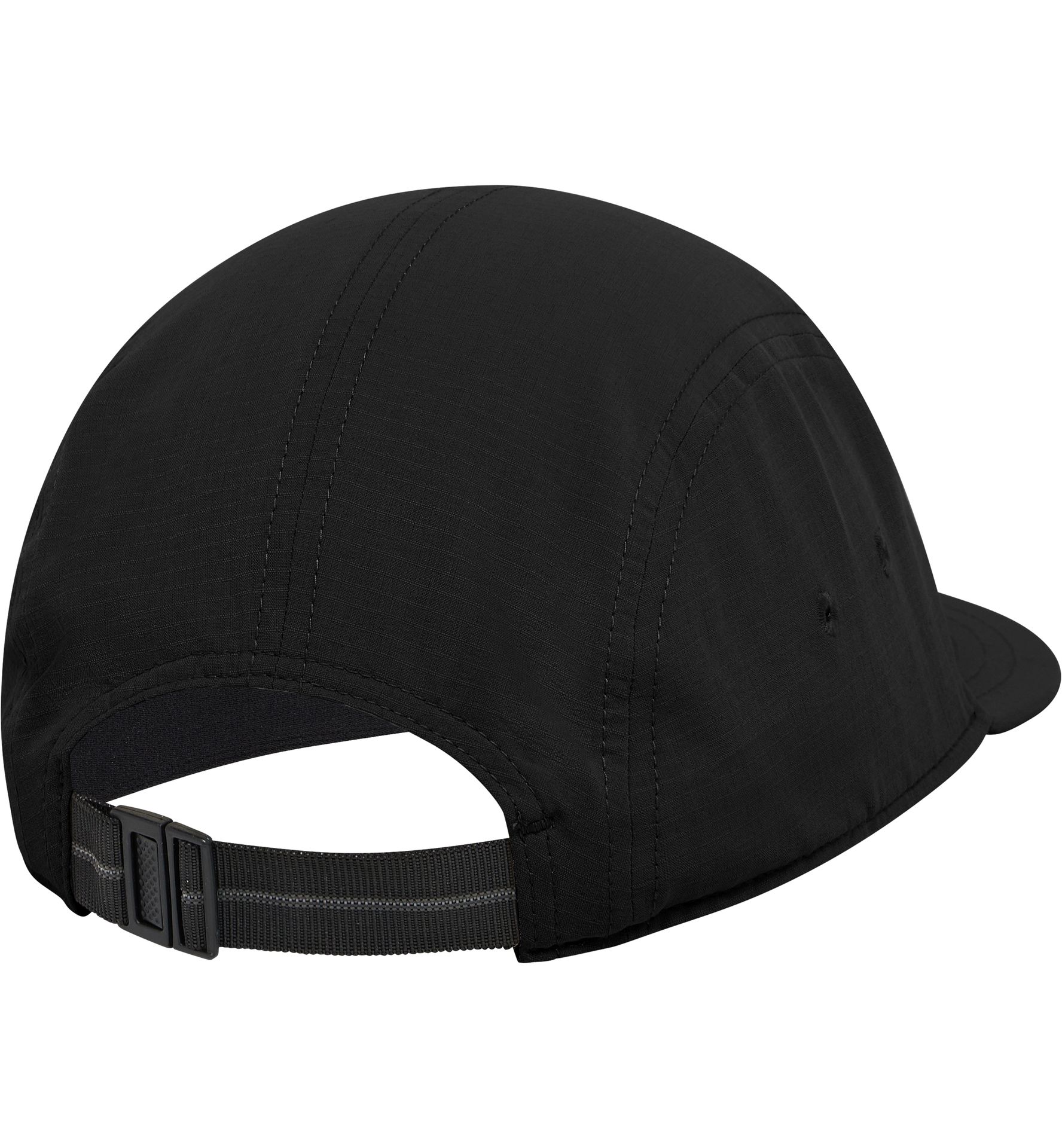 Brand Five Panel Cap True Black Solid