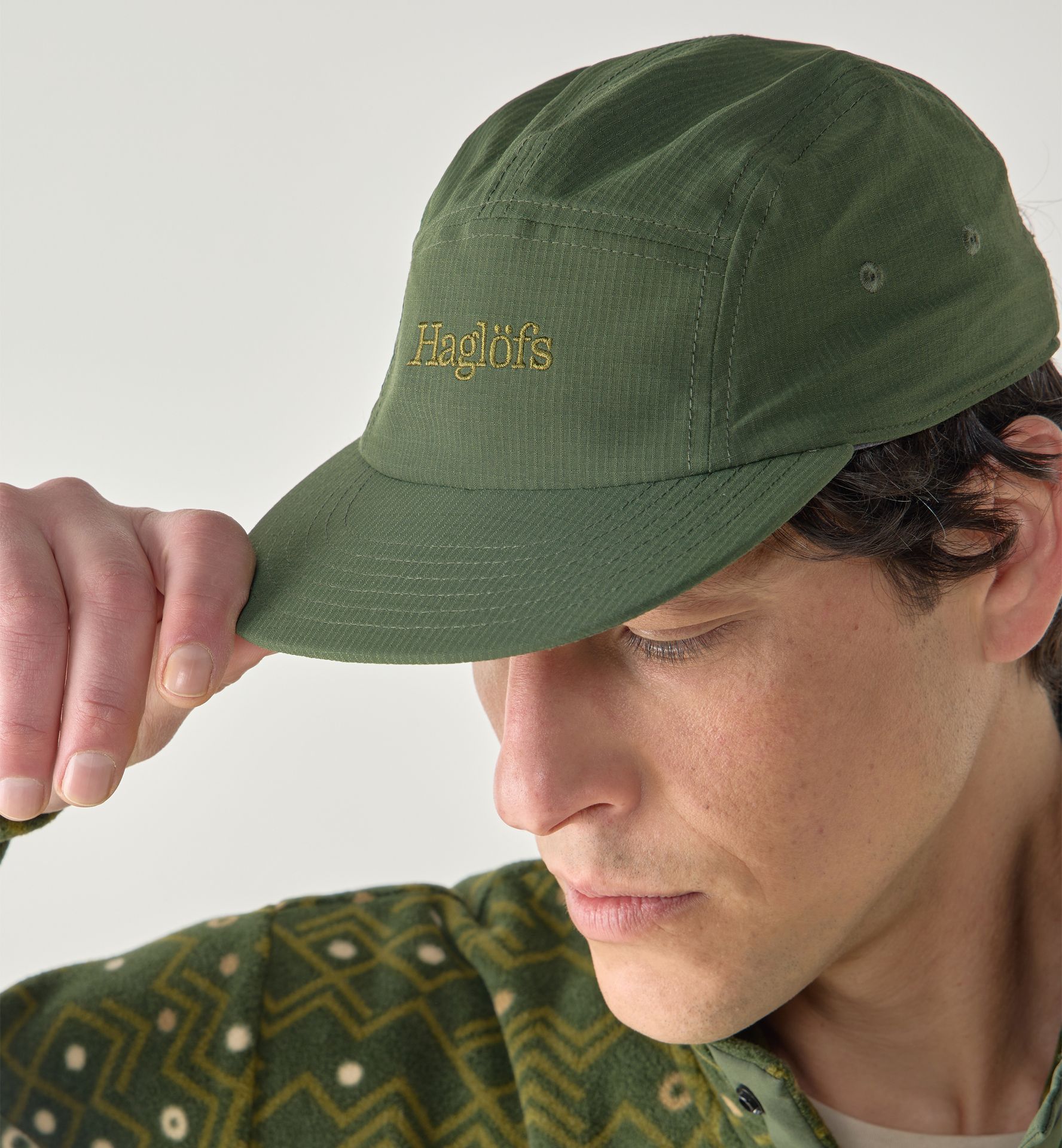 Brand Five Panel Cap Seaweed Green