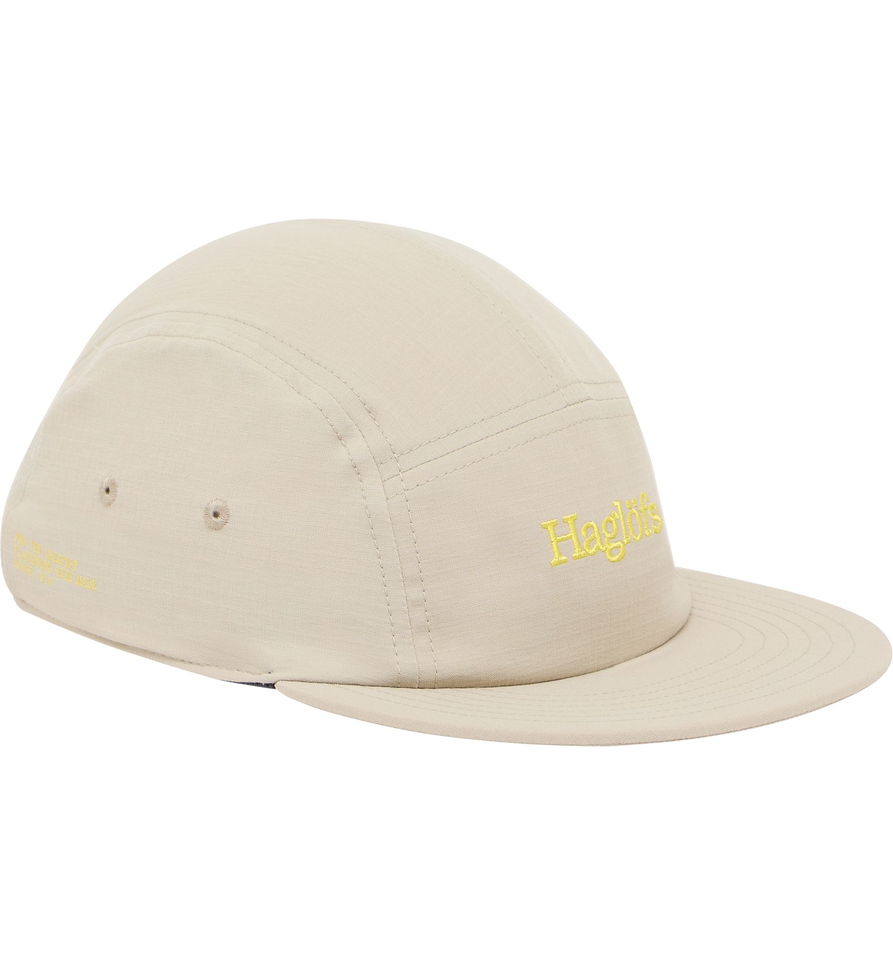 Brand Five Panel Cap Chalk Beige
