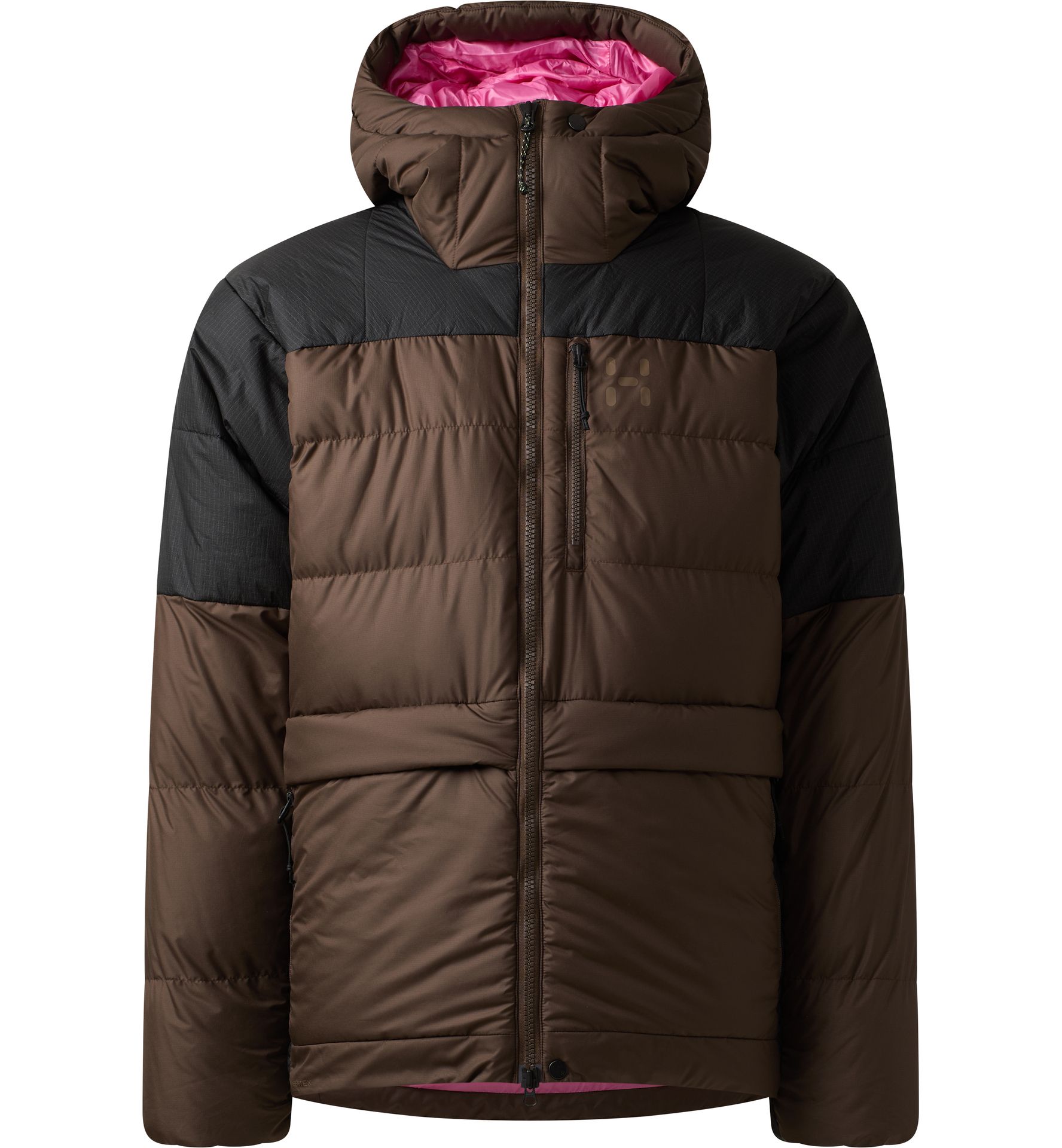 Riksgränsen Down 850 II Hood Men Woodland Brown