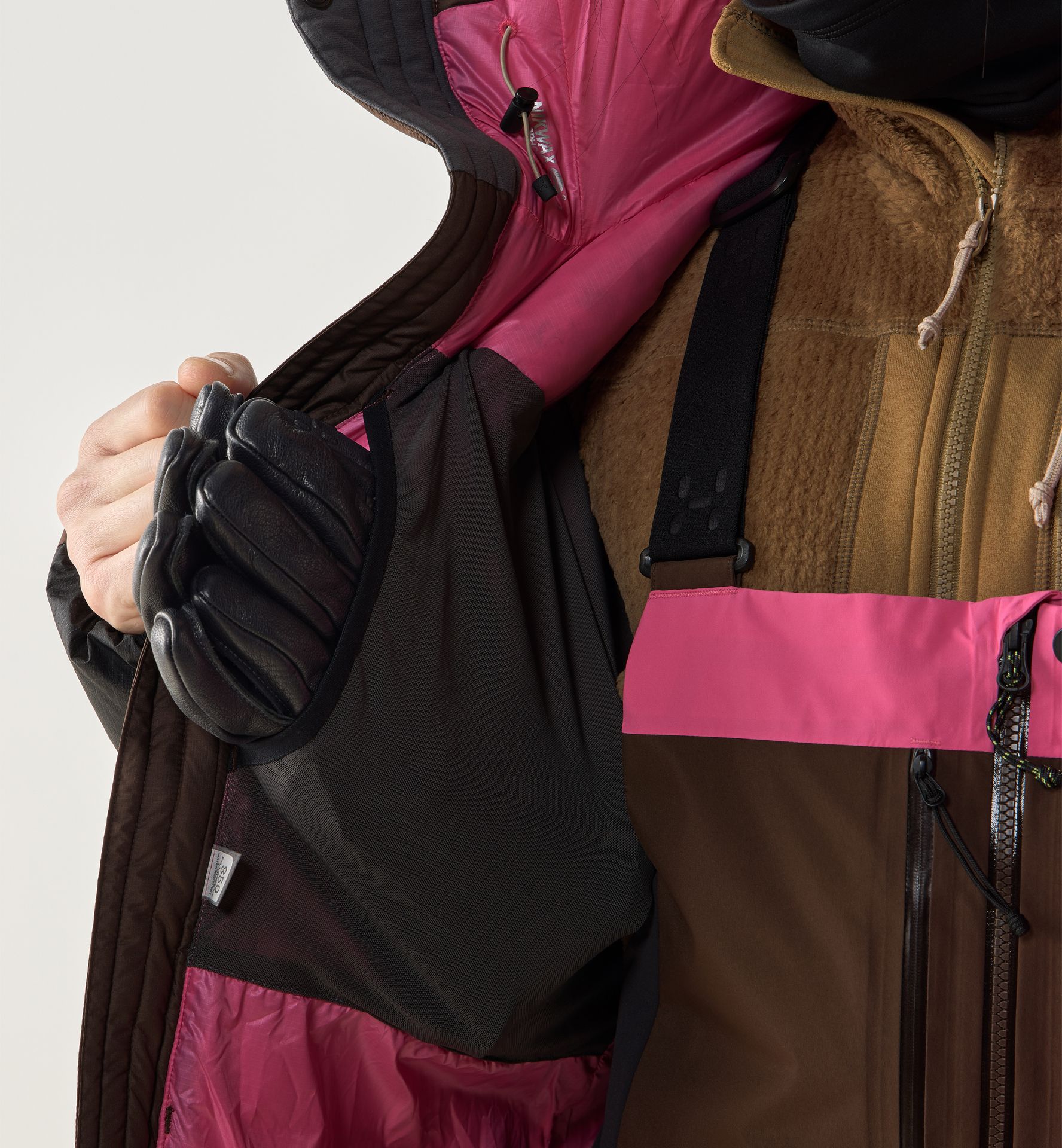 Riksgränsen Down 850 II Hood Men Woodland Brown