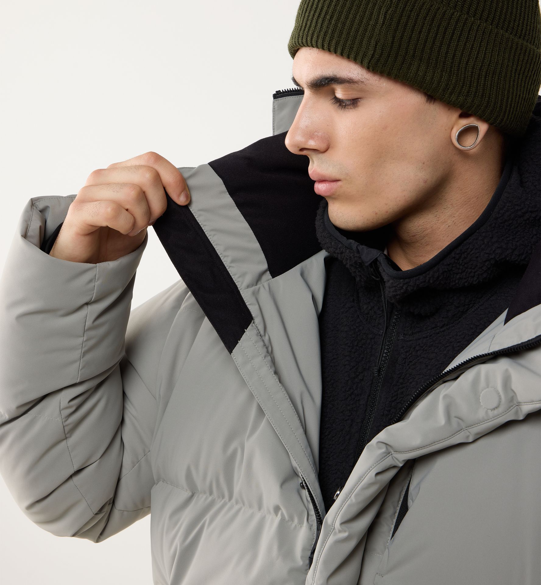 Liden Long Down Parka Men Jadeite