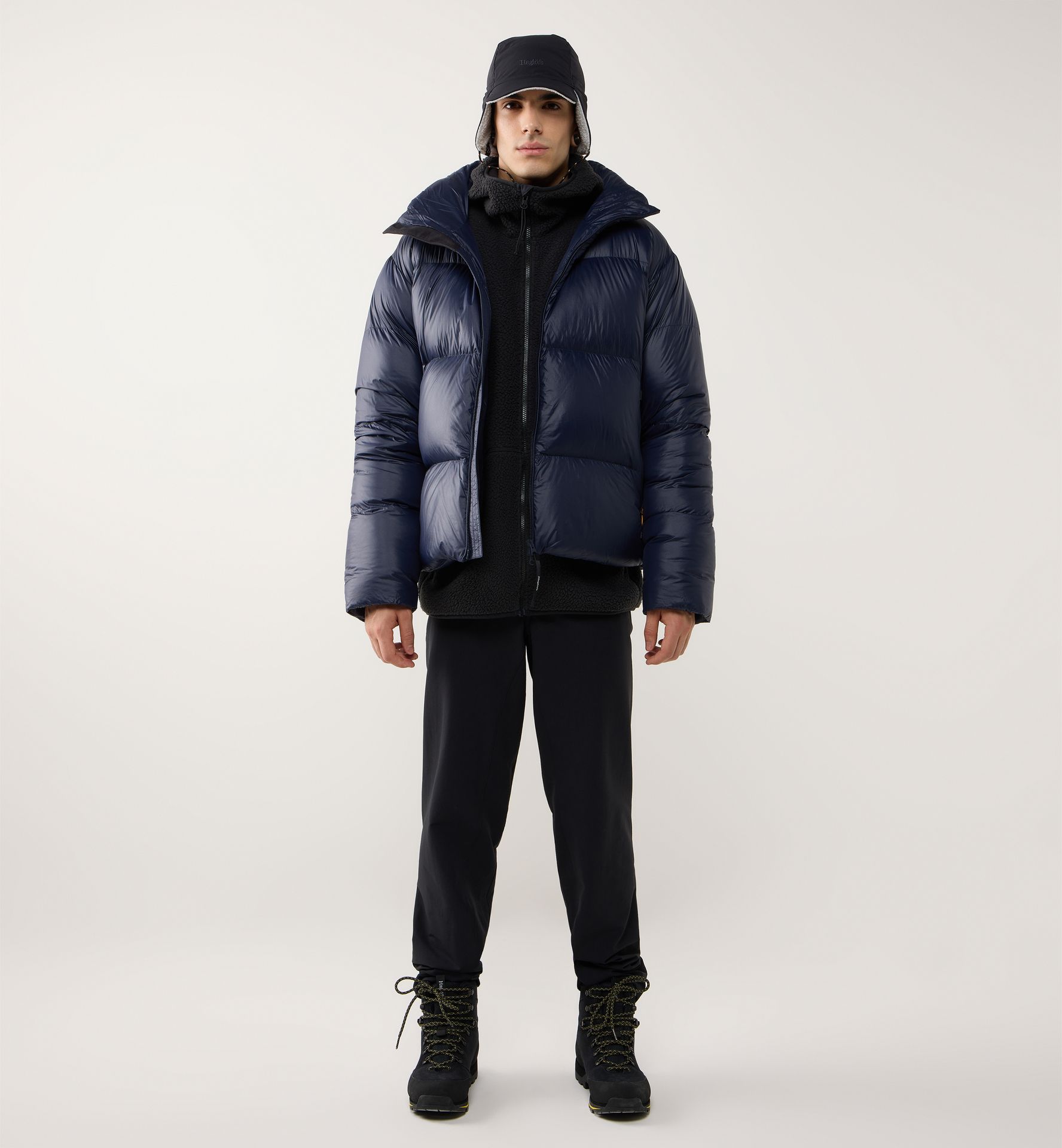 Liden Short Down Jacket Men Navy